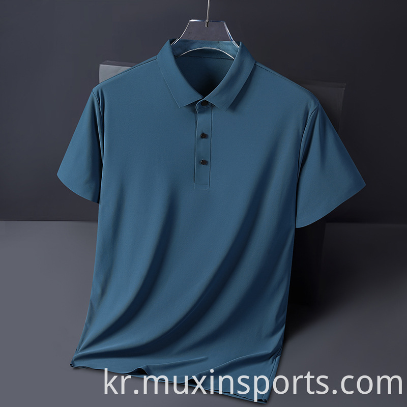 Sea Blue Men Tops